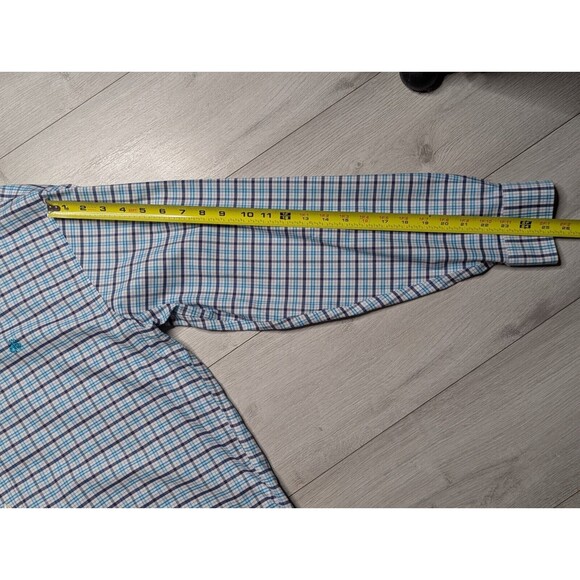 Brooks Brothers Shirt Non Iron Regular Fit Button Down Plaid Blue White Logo - Picture 11 of 11